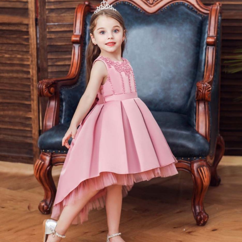 Lasten juhlapuku tukkumyynti kukkatyttö Prinsessa syntymäpäiväjuhlat Tyttöjen kesämekko 186