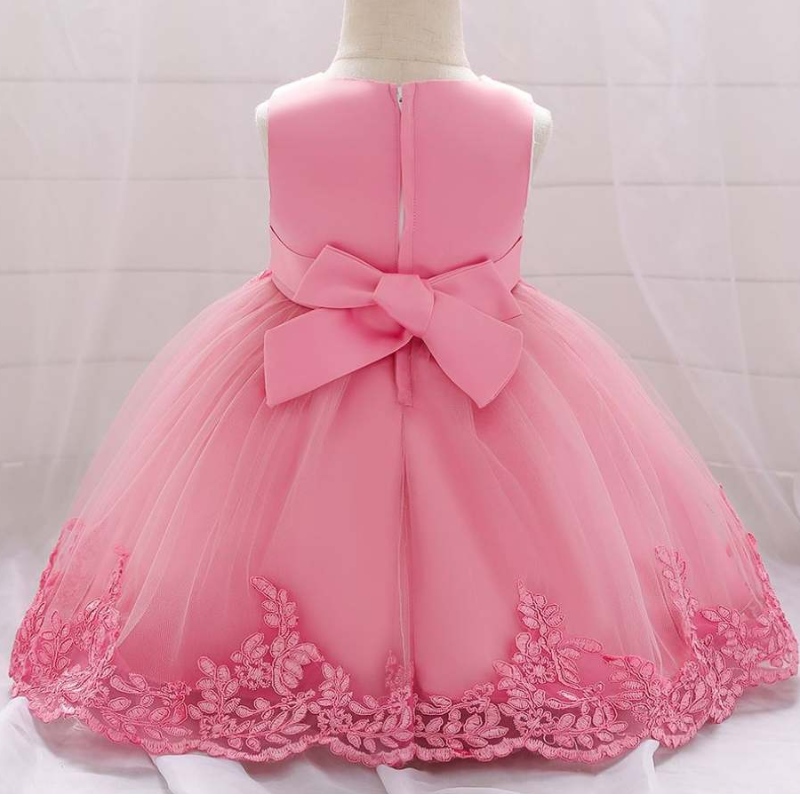 Baige Summer Gaby Girls Dress Infant Girls Party Pukun kirjonta kukkapuku L5097XZ