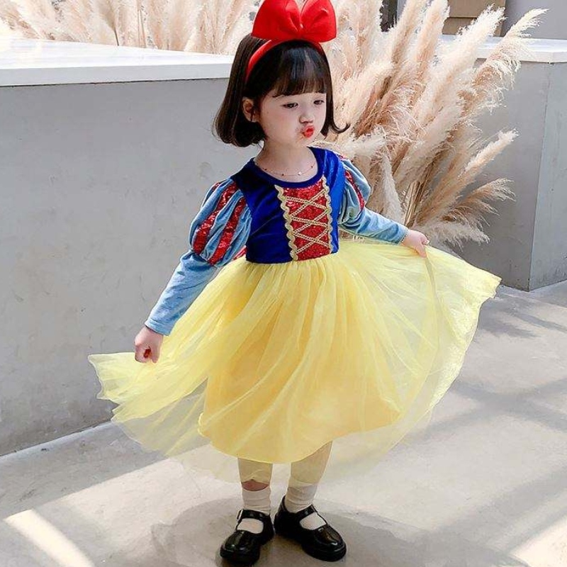 Baige 2021 New Style Girls Cosplay -pukumekot Elsa Anna Princess Fancy Snow Queen -mekko