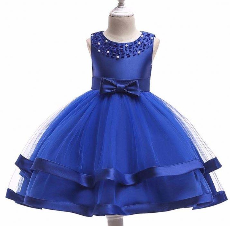 Baige Hot Sales Girl Party Wears Lapset Frocks Designs Baby Party Dress L5017