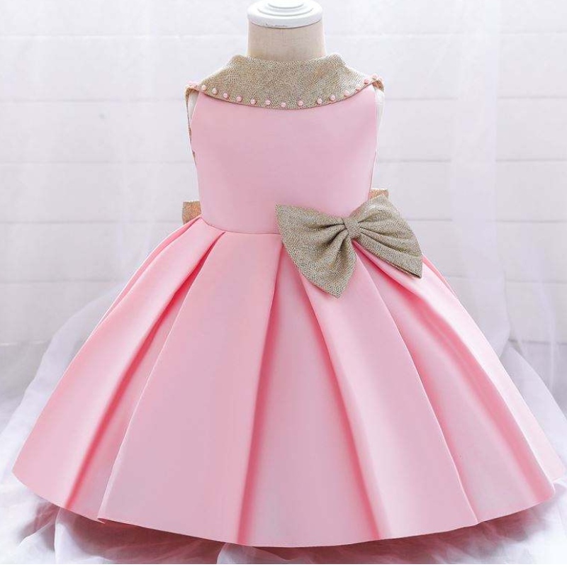 Baige Hihaton lasten syntymäpäiväjuhlat Kulutusprinsessa puku 0-6y Backless Baby Mini Girl Dresses L1986XZ
