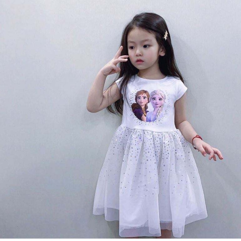 2020 Halpa Hinta Summer Kids Gaby Girls -julkaisun puuvillapuvun prinsessa Elsa BX1703