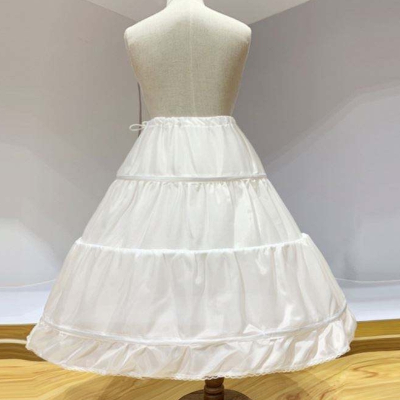 Baige -tyttövauvan alushousut lapsille pitkä hääpuku Busle Pannier tytölle pitkä prinsessapuku Crinoline for Flower Girls
