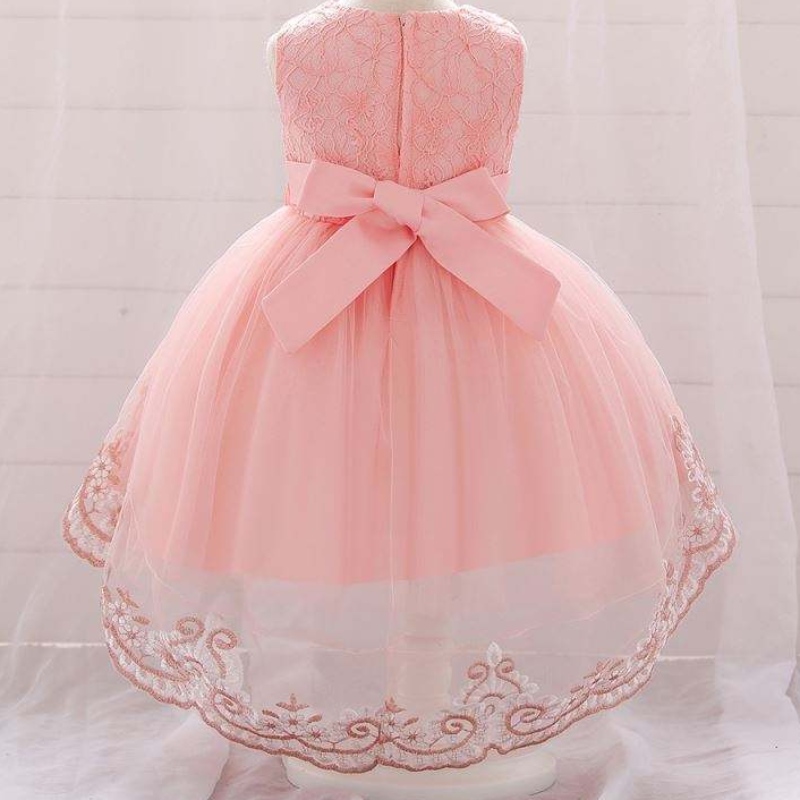 Baige tukkumyynti Taapero tyttövaatteet Fluffyfashion kerros kakku pukeutumismuoto Applique Girl Princess -mekot lapsille L1921XZ