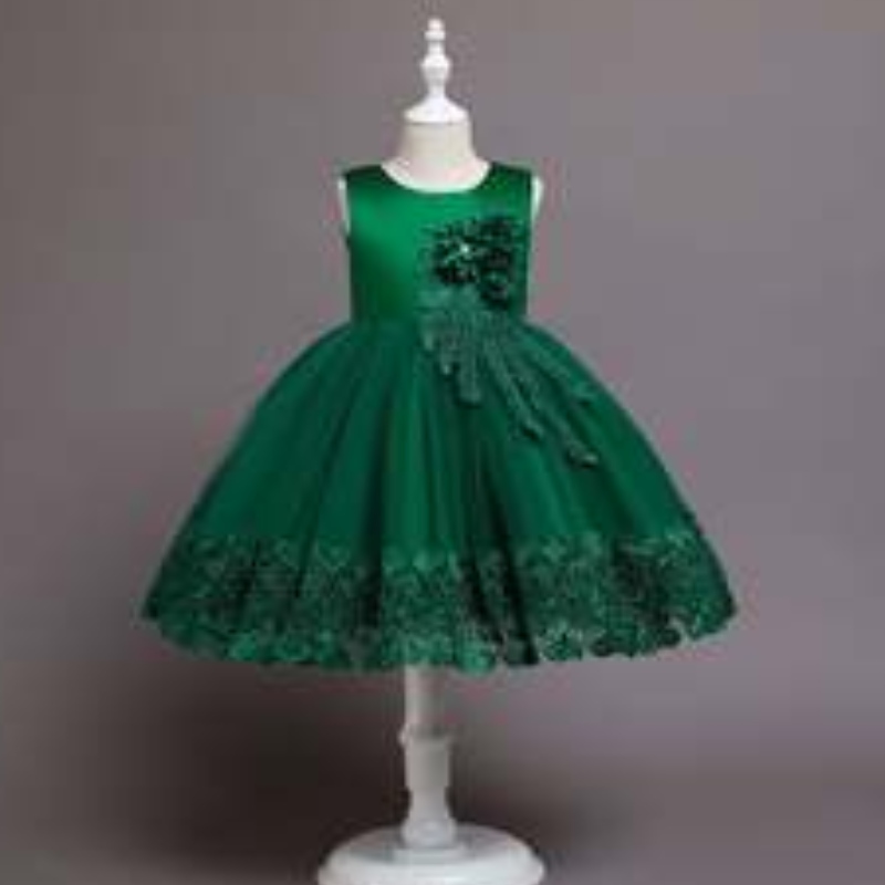Baige New Fashion Christmas Kids Party Dress 3–12 vuotta lastenjuhlat Performance Ball Gown 68032