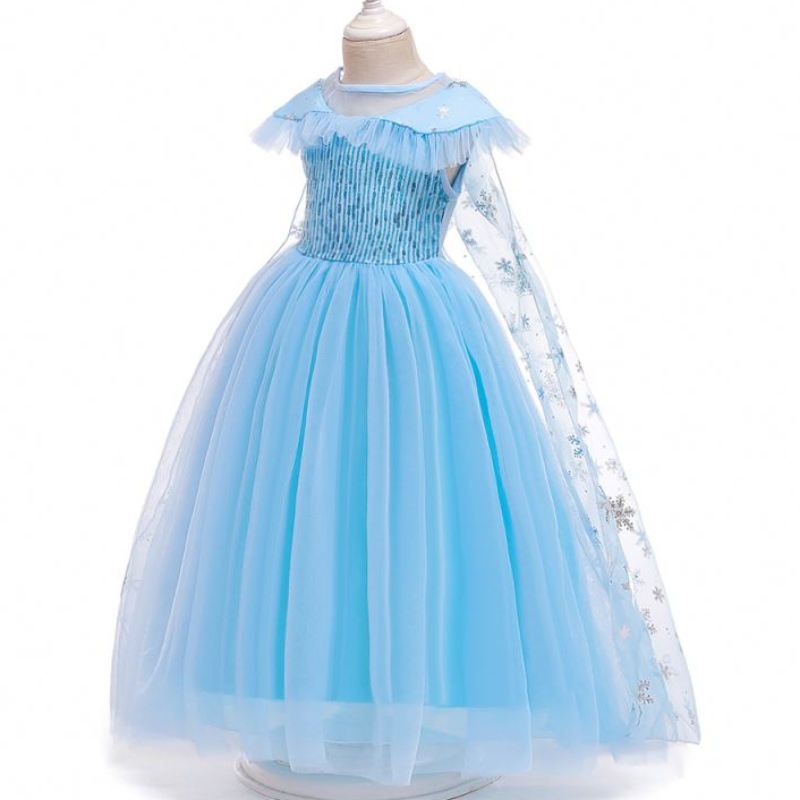 Baige uusi tuote Prinsessa pukulastennaamiainen Elsa Anna Fashion Girl Cutme Party Dress Girls