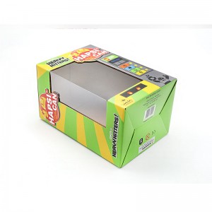 Elektroniset lelut aaltopaperipakkauspakkaus Tulostus läpinäkyvä ikkunan suunnittelu huippuluokan räätälöity