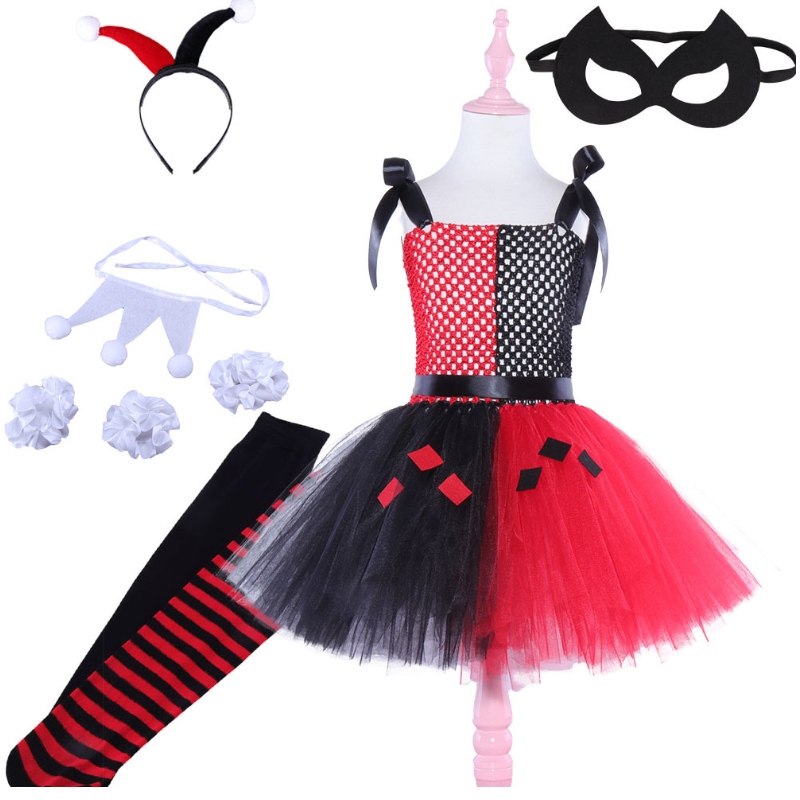 Tyttömukon cosplay Alice Hearts -kumppanin mekko lapsille Lapset Halloween-juhlapuku 2–12 vuotta