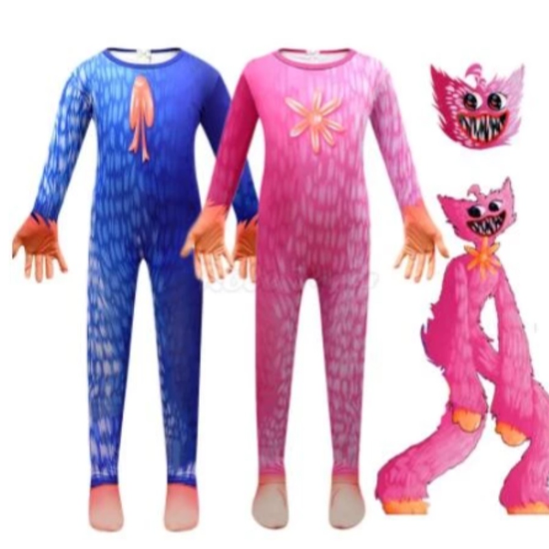 Unikon toistoajan peli Anime cosplay Halloween Scary Monster -puku Kids Syntymäpäiväjuhlat Jumpsuut