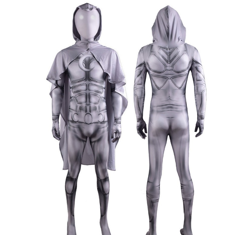 Supersankari Moon Knight -puku Marc Spector -elokuva Cosplay Halloween -jumpsuit -body lapsille ja miehille
