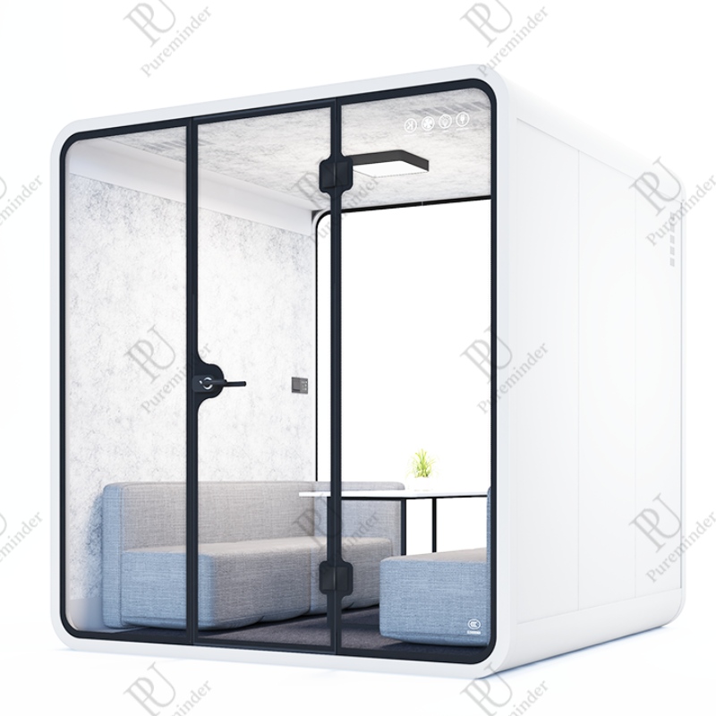Pureminder XL -koko äänieristetty Booth Private Portable Silvent koti- ja toimistokokoukselle