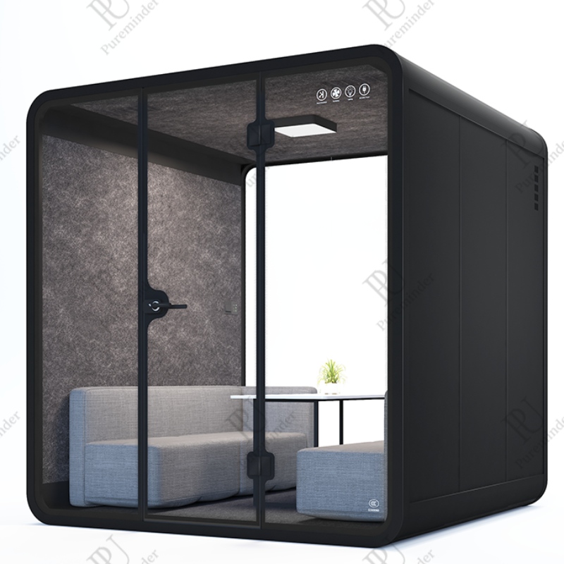 Pureminder XL -koko äänieristetty Booth Private Portable Silvent koti- ja toimistokokoukselle
