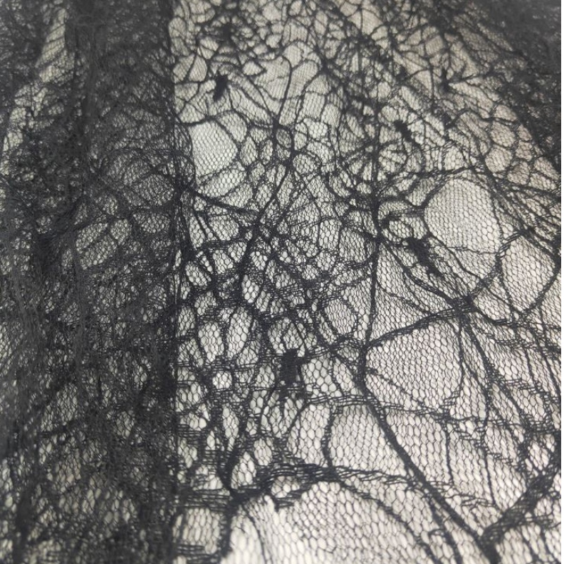 Black Spiderweb Cloak Kap lapsille tytöt Halloween -pukujuhlakoriste