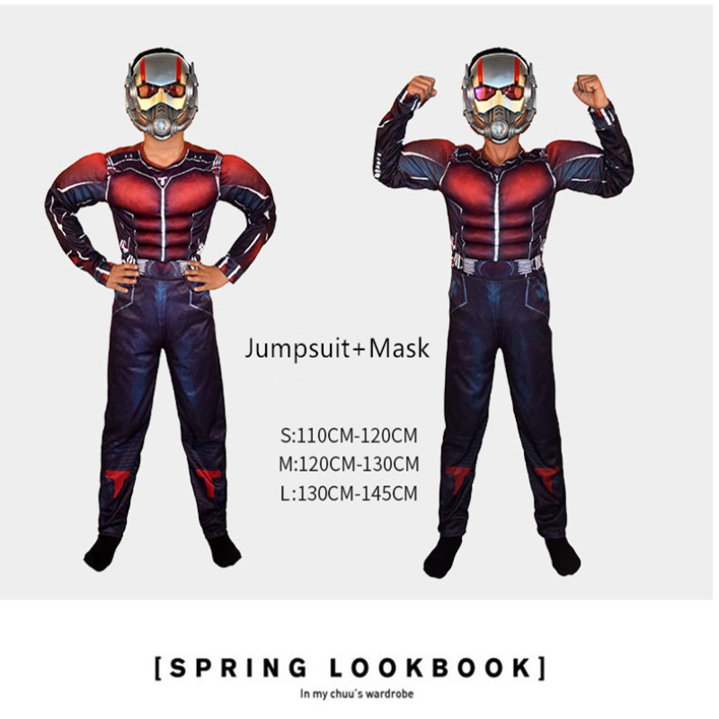 Cosplay -puku lapset pukeutuvat Halloween 3D -tyyliseen bodysuit -pukuihin