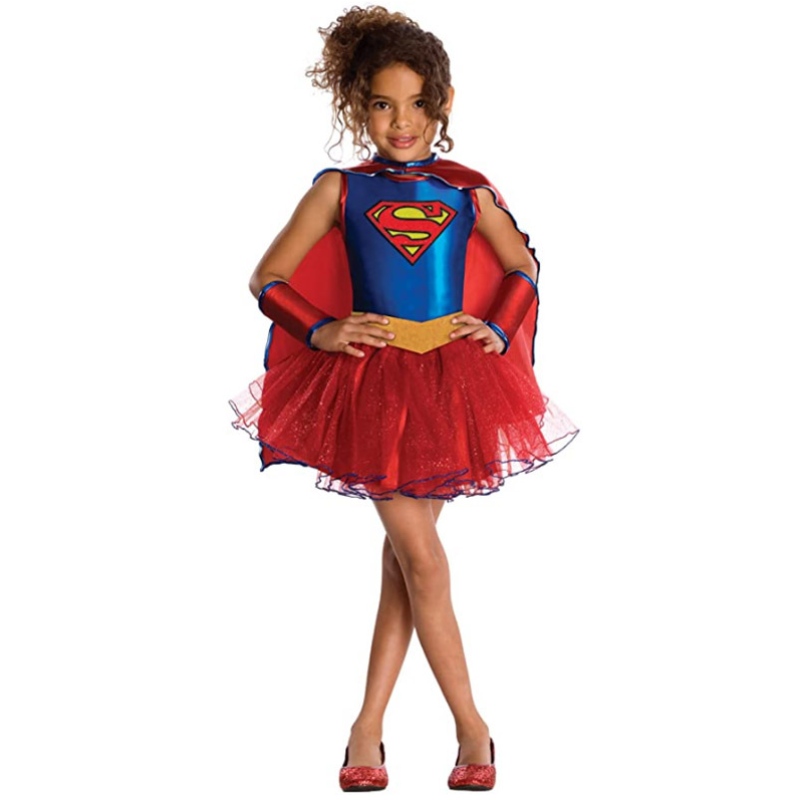 Hot Sale Justice League Child \\ Supergirl Tutu -mekko Halloween -pukut tytöille