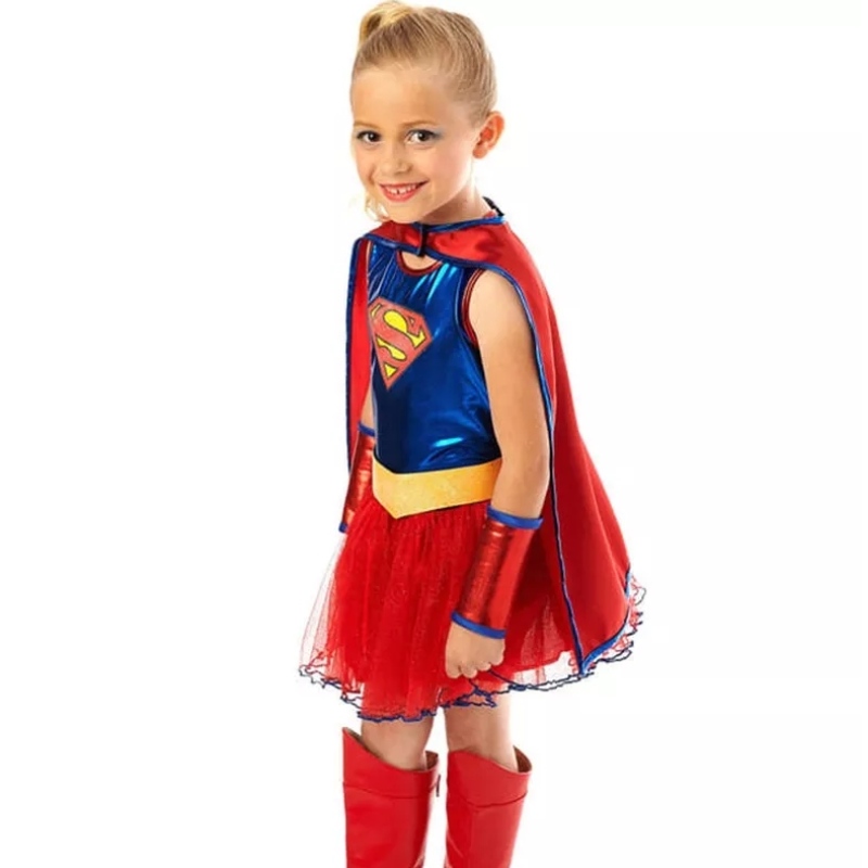 Hot Sale Justice League Child \\ Supergirl Tutu -mekko Halloween -pukut tytöille