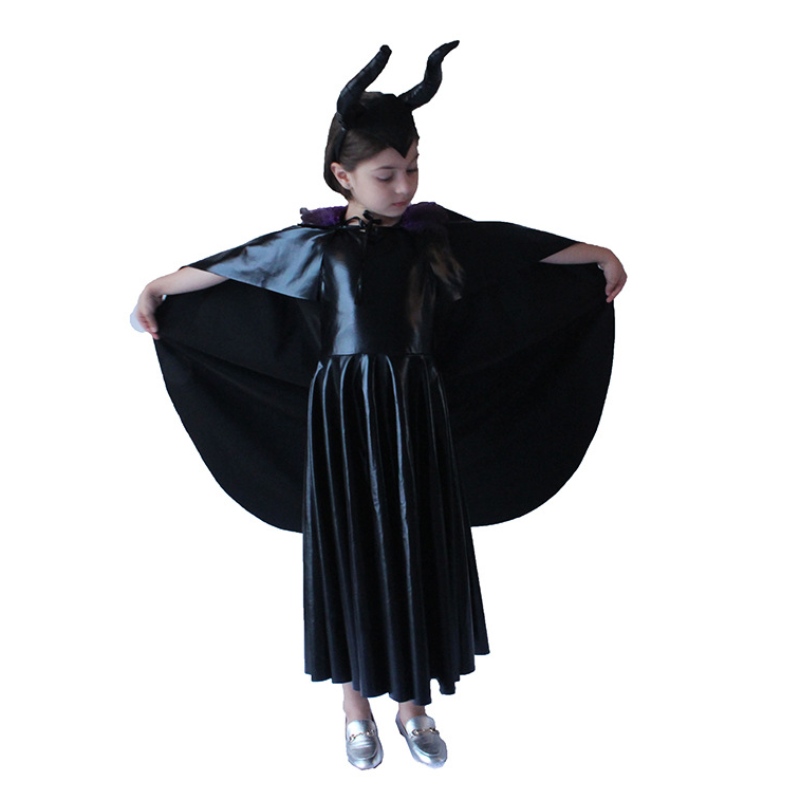 Halloween -puvut Eurooppa ja Yhdysvaltain lapset mustatnoitanukkuvat loitsun cosplay -puvut