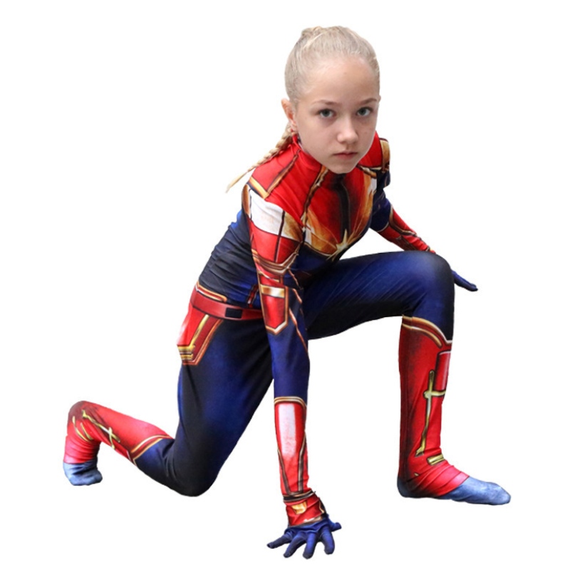Elokuva Hot Sale Party Superhero 3D Painettu Halloween Cosplay -puku -pukut tytöille