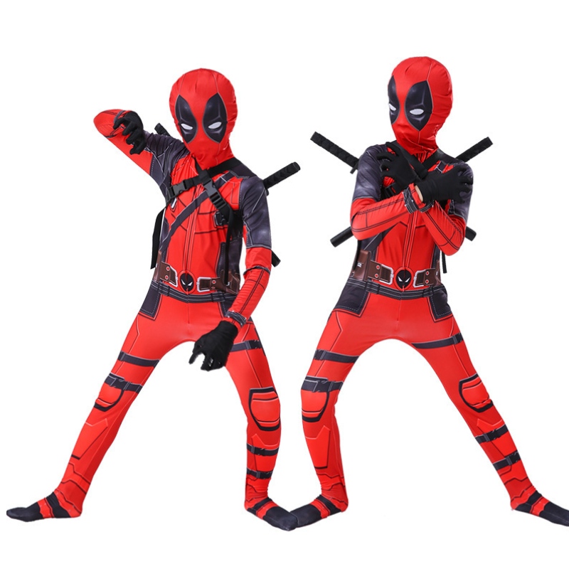 Unisex -supersankari bodysuit Halloween cosplay -pukut Kids 3D -tyyli
