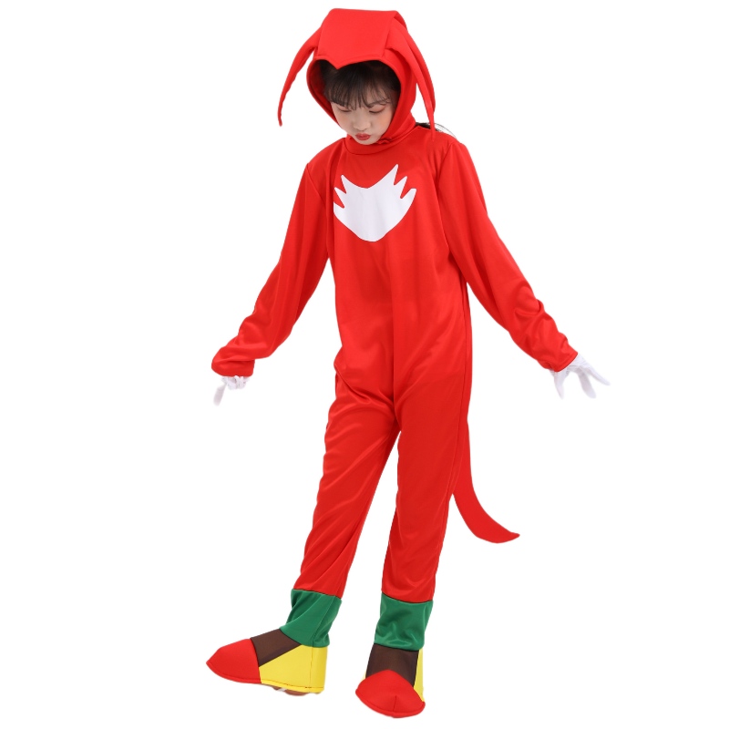 Red Sonic cosplay -puku lapsille Halloween Party Sonic Rat -puku