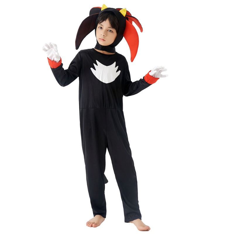 Sonic Halloweenin lasten puku sarjakuva poika cosplay -pelin suorituskykyinen puku