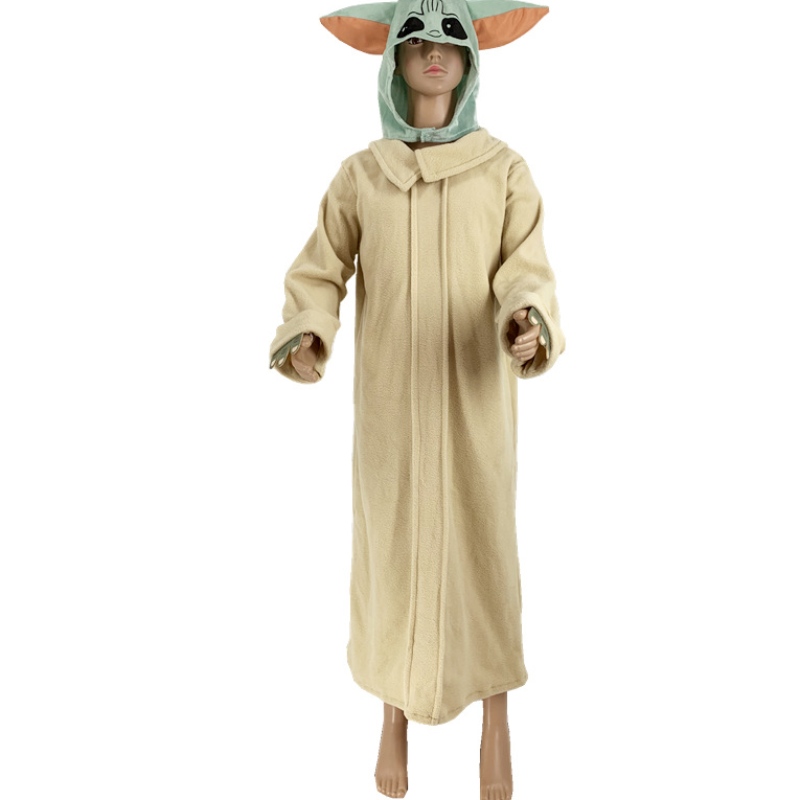 Kuuma myynti Kids Super söpö pitkähihainen jumpsuit vauva Yoda -puku Halloweenille