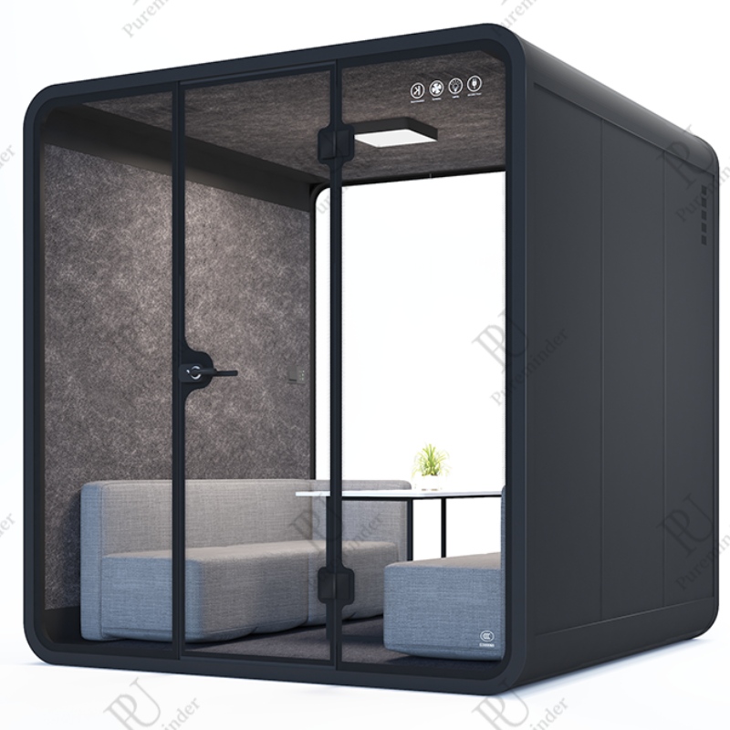 Pureminder XL -koko äänieristetty Booth Private Portable Silence for House Furniture Garage -puhelin ja työpalkki