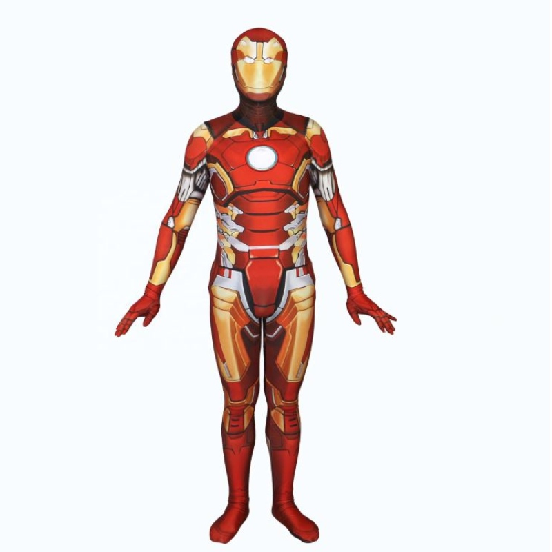 Super Hero Cosplay Iron -puku lapsille Halloween Carnival Birthday Party Performance Jumpsuit Cosplay Children \\ -puvut