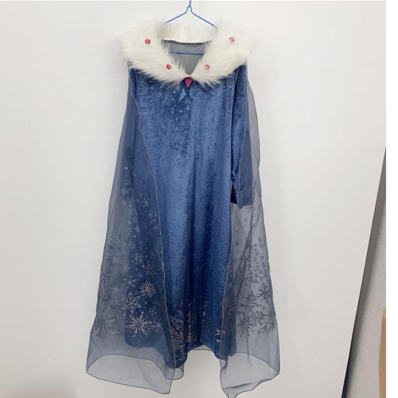 Lapset Halloween -pukut prinsessa mekko karnevaalimekko kuningatar Cape Elsa -mekko