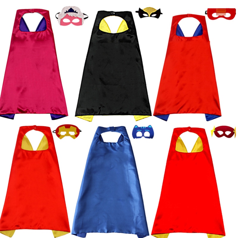 Lelujen poikien supersankari Capes Boy Gifts Boys Sarjakuva pukeutuu puvut 3-10-vuotiaille lapsille