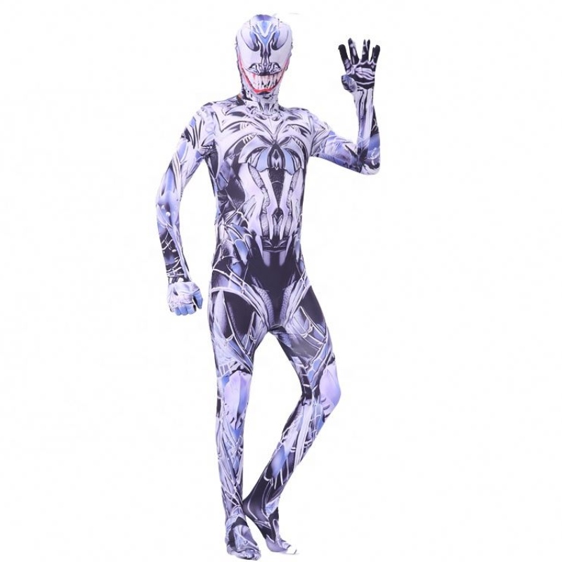 Erikoissuunnitteluväri elokuva Fancy Bodysuit Aikuiset Lapset poikien supersankarin jumpsuit Halloween Venom Spiderman Cosplay -pukut