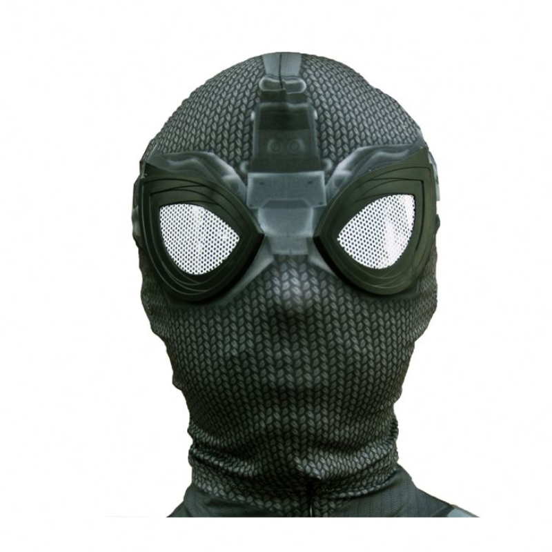 Uusi tyyli musta supersankari zentai -puku Halloween TV&movie Cosplay Black Spider Man -puku kasvojennaamioiden kanssa lapsille&adults