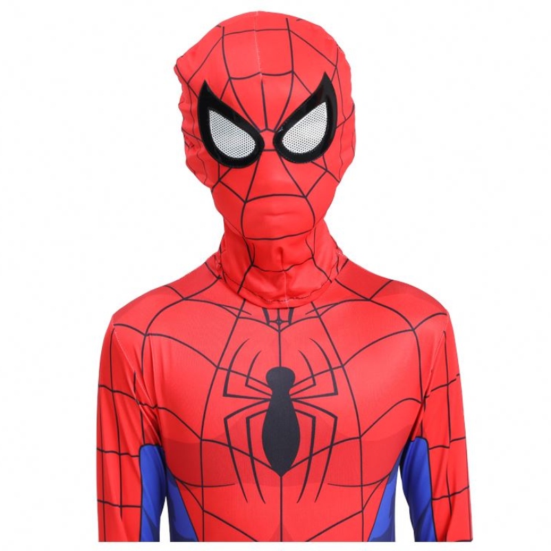 Klassinen Hot-myynti Halloween Party Kids&adult TV&Movie Superhero Cosplay Anime Jumpsuit Spiderman Sisävaatteet Puku maskilla