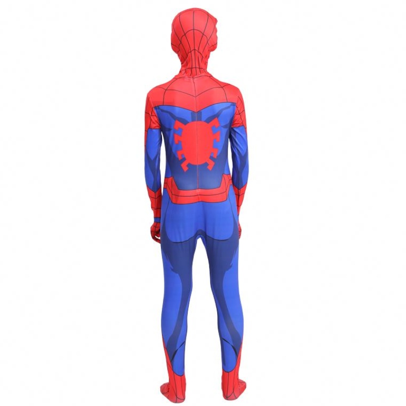 Klassinen Hot-myynti Halloween Party Kids&adult TV&Movie Superhero Cosplay Anime Jumpsuit Spiderman Sisävaatteet Puku maskilla