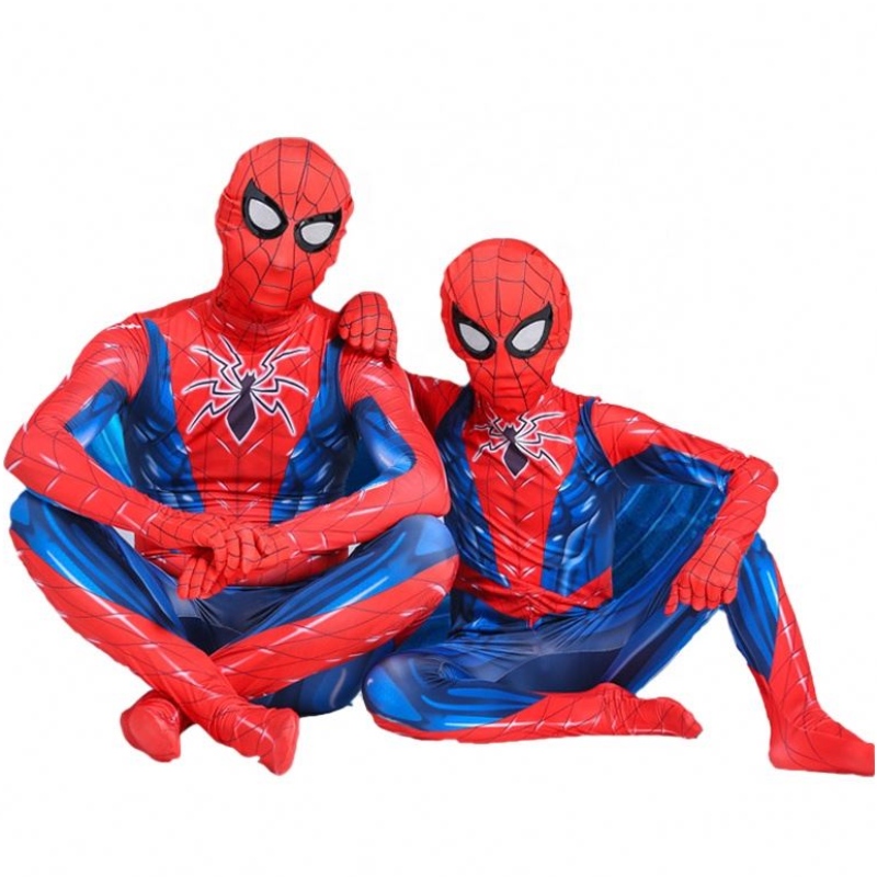 3D -tulostettu polyesterihousut lapsille Halloween Party Cosplay Spiderman -pukunaamiolla