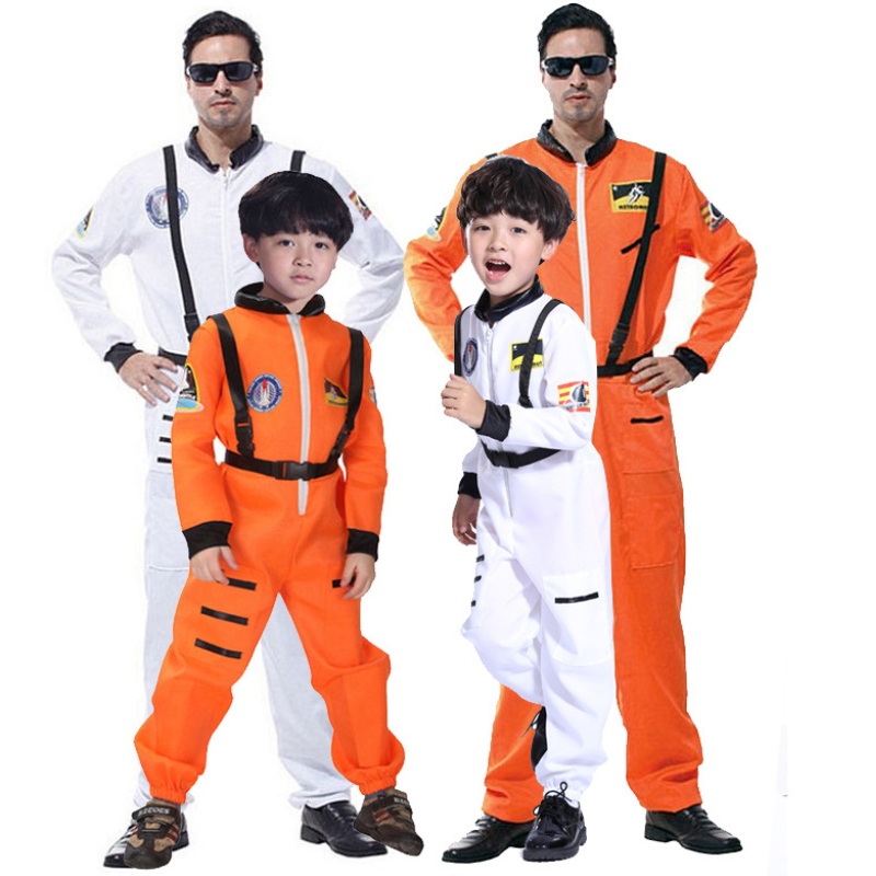 2022 HOT2022 Kuuma myynti Halloween -puvut ihmisen astronautista avaruuspuvun oranssi ja valkoinen puku kosmonaut cosplay -pukujen myynti Halloween -pukujen astronautin avaruuspuvun oranssi ja valkoinen puku kosmonaut cosplay -pukuja