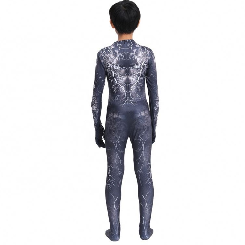 Musta lihas zentai bodysuit Aikuiset Supersankari Scary kauhupuku Spiderman Halloween Cosplay Symbiote Venom -puvut pojille