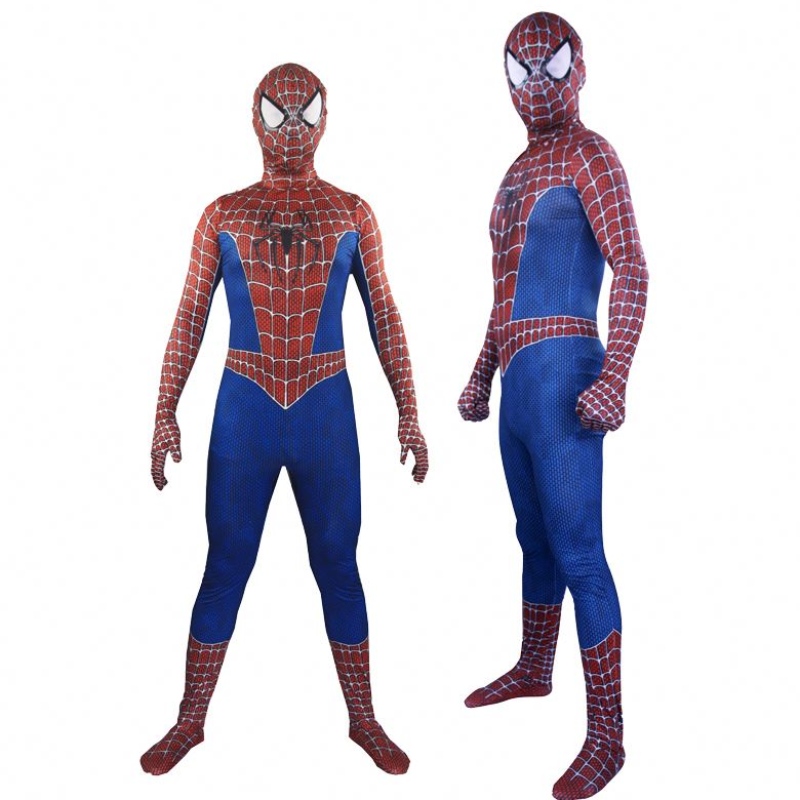 Paras myynti Miles Morales Muscle Aikuiset TV&Movie Superhero Fitness Jumpsuits Roleplay Amazing Spidermanin päähine puku cosplay