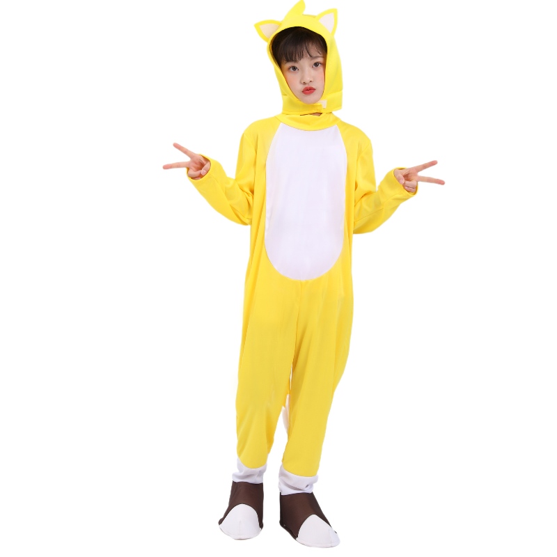 Halloween Kids DeLuxe The Hedgehog -puku cosplay Sonic Tails -puku