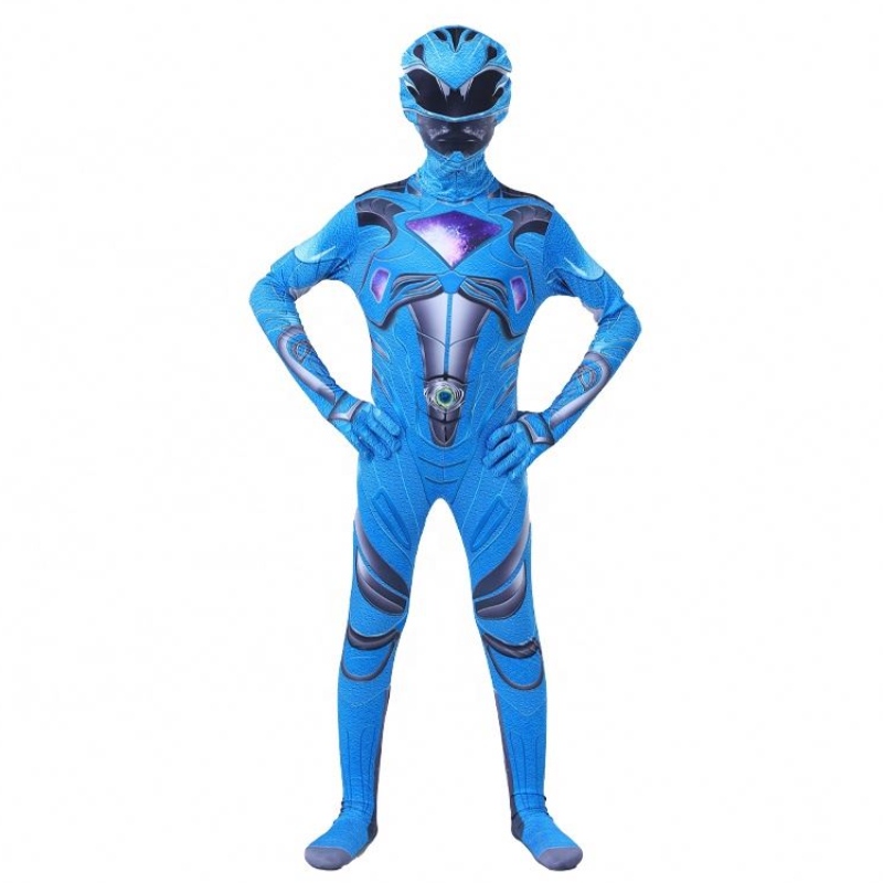 Korkealaatuinen TV&movie Adult Puutu Halloween Party Cosplay Five Beast Power Ranger Zentai -puku lapsille