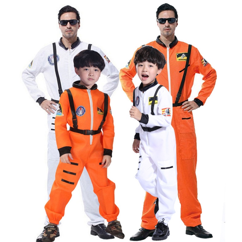 Halloween -puku lapset aikuiset miehet janaiset cosplay show space astronaut -pukupilottipuku