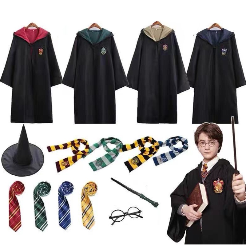 Magic Robe Cape Cosplay Clothes Acjekers Kids Wizard Cosplay TV&movie Cosplay Harrypotterr -asu