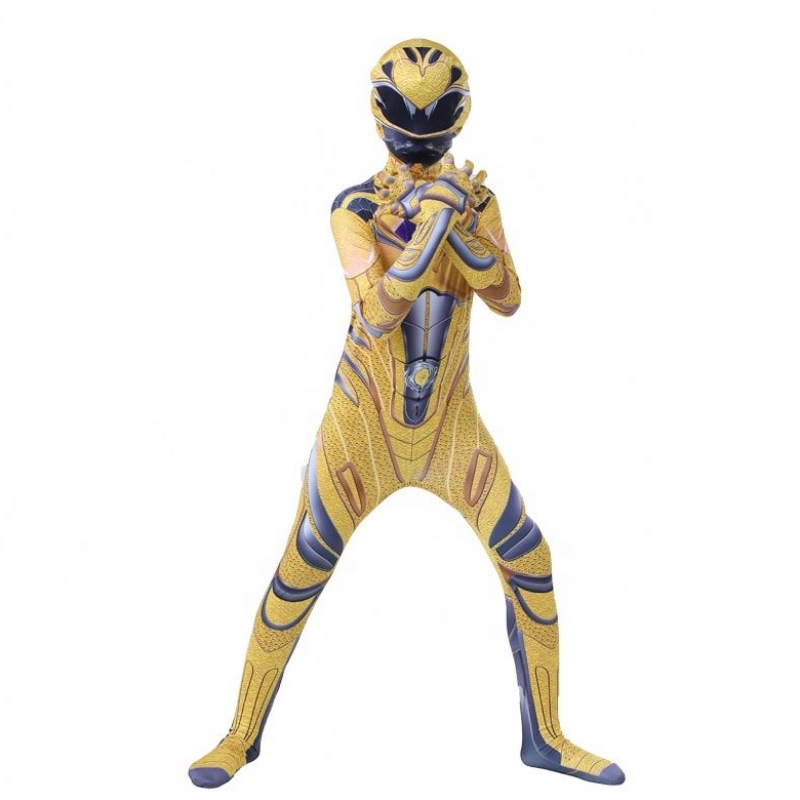 Kuumin Halloween -elokuvan jumpsuit Anime Superhero Zentai Power Ranger -puku pojille