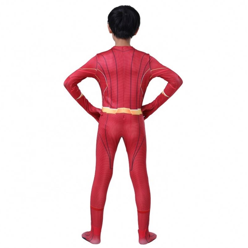 Factory Direct Superhero Outfit Halloween Party Cosplay TV&movie -puku tukee Flash Man -pukuja pojille