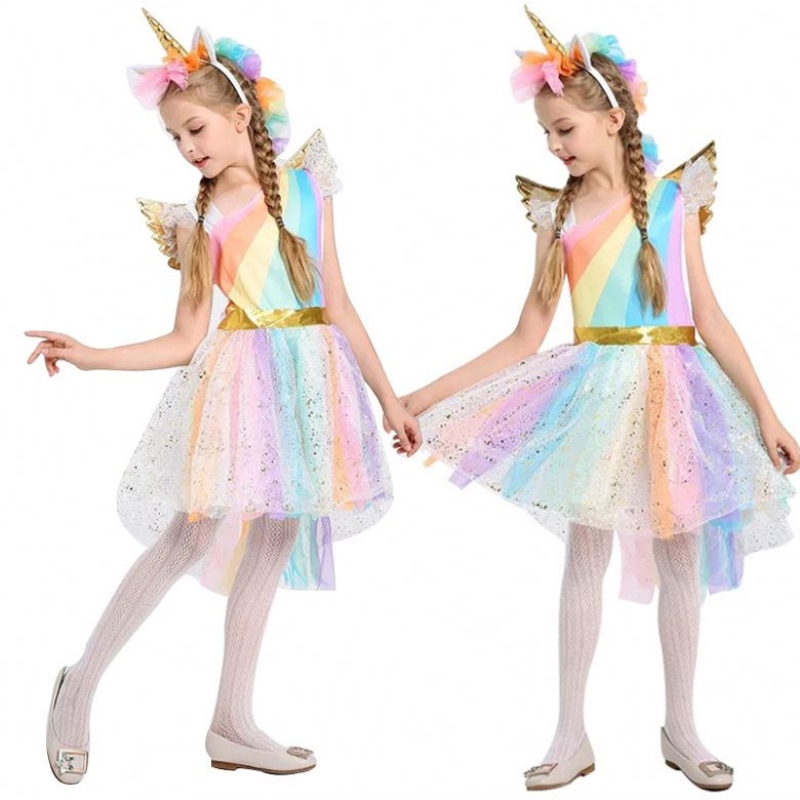 Baige Girls Wonder Woman -puku Halloween Setti prinsessajuhlimekko Ladybug Kids -puku