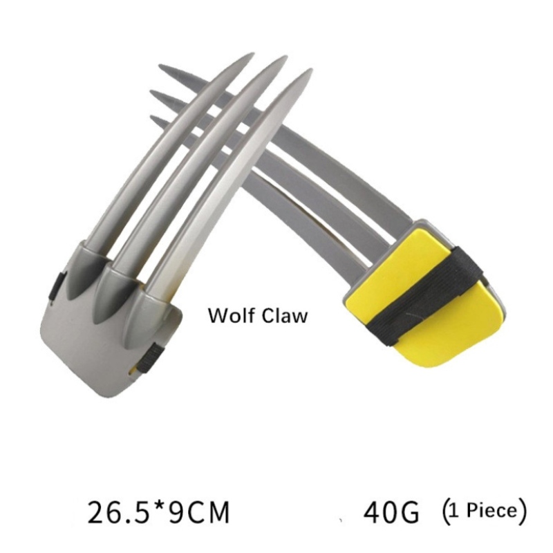 Wolverine Plastic Claw -kappale Cloak Ase Halloween Cosplay Party Lelut