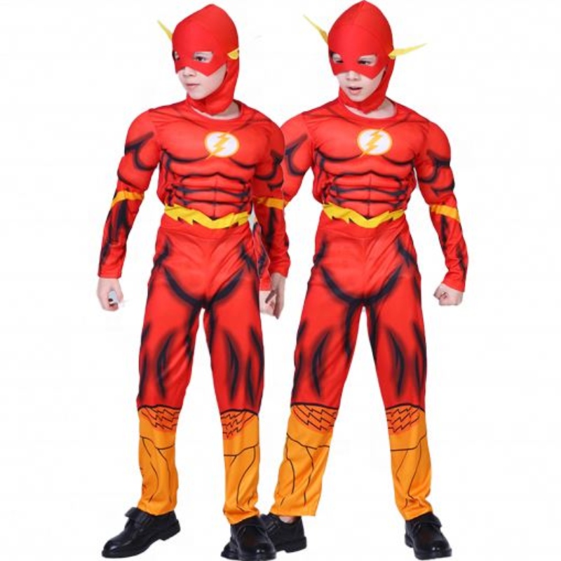 Tehtaan suorat lasten cosplay -puvut lasten supersankaripuvut lihaspuku
