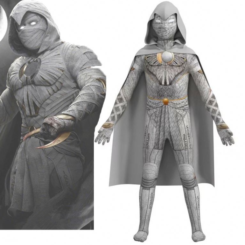 Uusi suunnittelu TV&movie -pukut Halloween -vaatteet Kids Superhero -pukut Moon Knight Cosplay -pukut