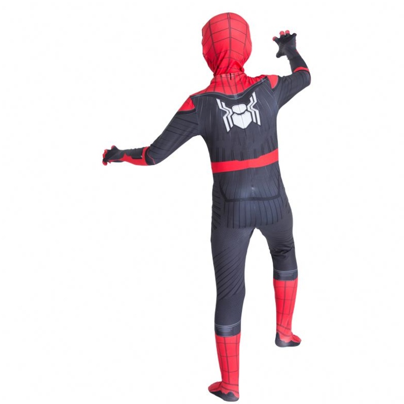 2022 Amazon Hot Sale tukkumyynti Klassinen tyyli Paras hinta sarjakuva punainen musta vaatteet Figura de Accion Anime Kids Spiderman Puku
