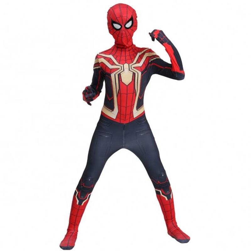 Erityinen hieno musta&gold Spiderman Halloween PUT KIDEN LAPSET TV&FILM Supersankari Rooleplay Factory Direct Spiderman Puku